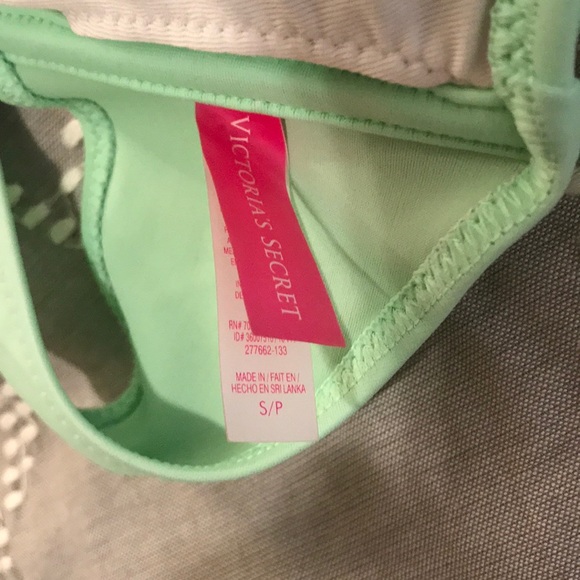 Light Green Strapless Swim Top - Picture 6 of 6